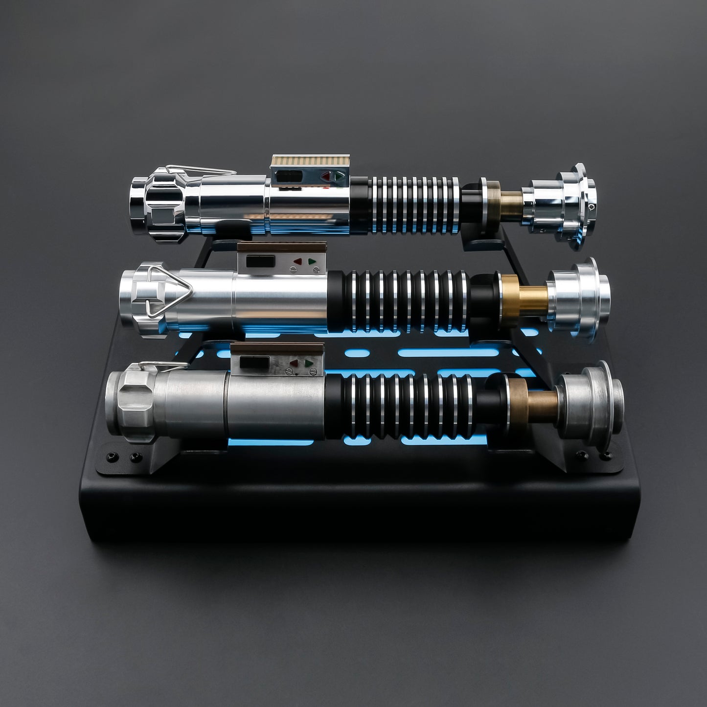 Light Up Metal Triple Saber Stand Display (Holds 3 Sabers RGB)
